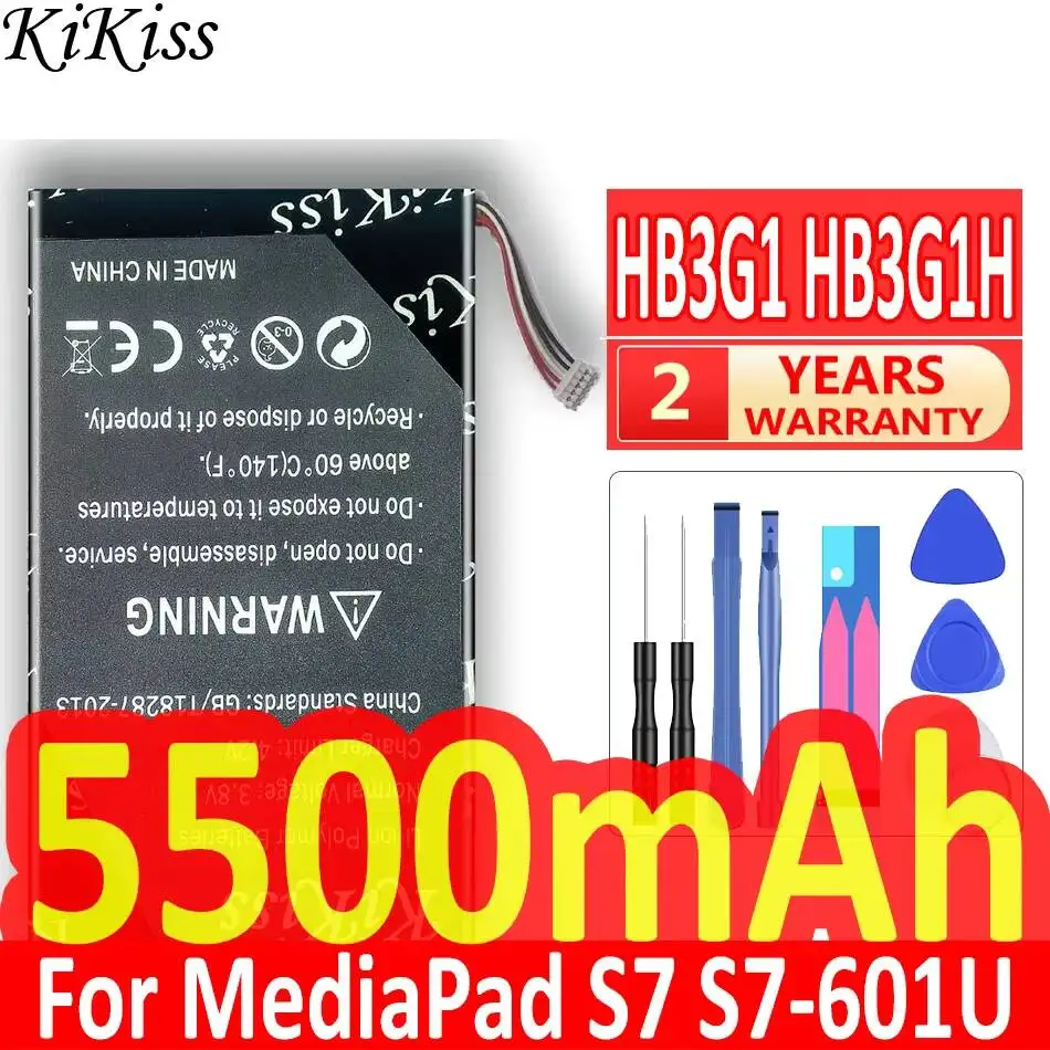 For Huawei Mediapad S7 S7-601U C W S7-301W U S7-931 HB3G1 HB3G1H Tablet Battery Stable 5500mAh
For Huawei Mediapad S7 S7-601U C W S7-301W U S7-931 HB3G1 HB3G1H Tablet Battery Stable 5500mAh