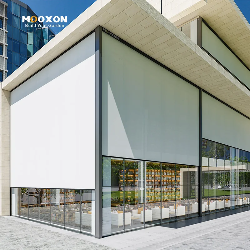 Уличные электрические рулонные шторы увеличенного размера, водонепроницаемые, УФ-стойкие, солнцезащитные, затемняющие, на заказ для террасы и сада
Уличные электрические рулонные шторы увеличенного размера, водонепроницаемые, УФ-стойкие, солнцезащитные, затемняющие, на заказ для террасы и сада