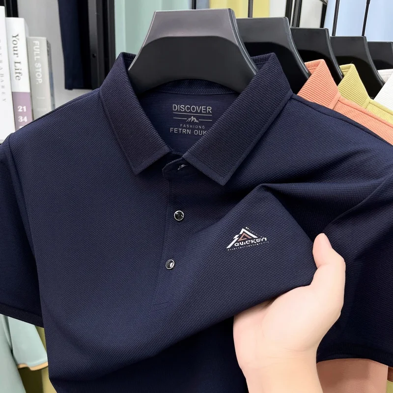 Summer 2026 Top Men's Collared T-Shirt 4XL Waffle Texture Anti-Wrinkle Short Sleeve Elderly Office Papa T Shirt Man Clothes
Summer 2026 Top Men's Collared T-Shirt 4XL Waffle Texture Anti-Wrinkle Short Sleeve Elderly Office Papa T Shirt Man Clothes