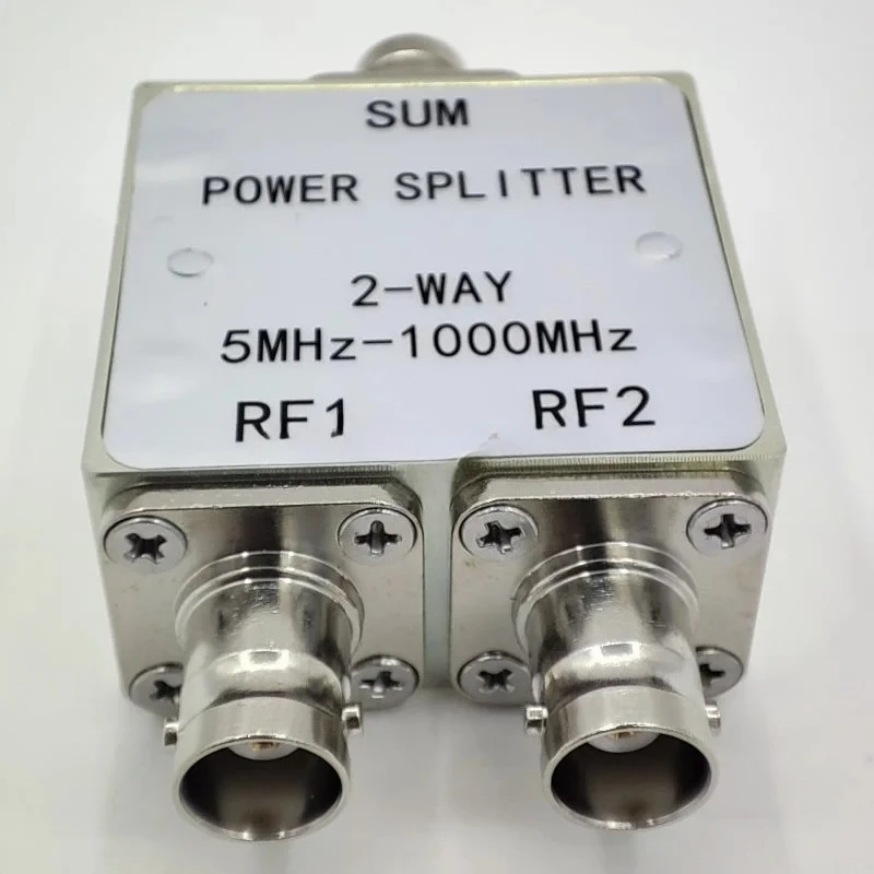 One-to-two power splitter 5MHz-1000MHz RF power splitter, broadband design, low insertion loss
One-to-two power splitter 5MHz-1000MHz RF power splitter, broadband design, low insertion loss