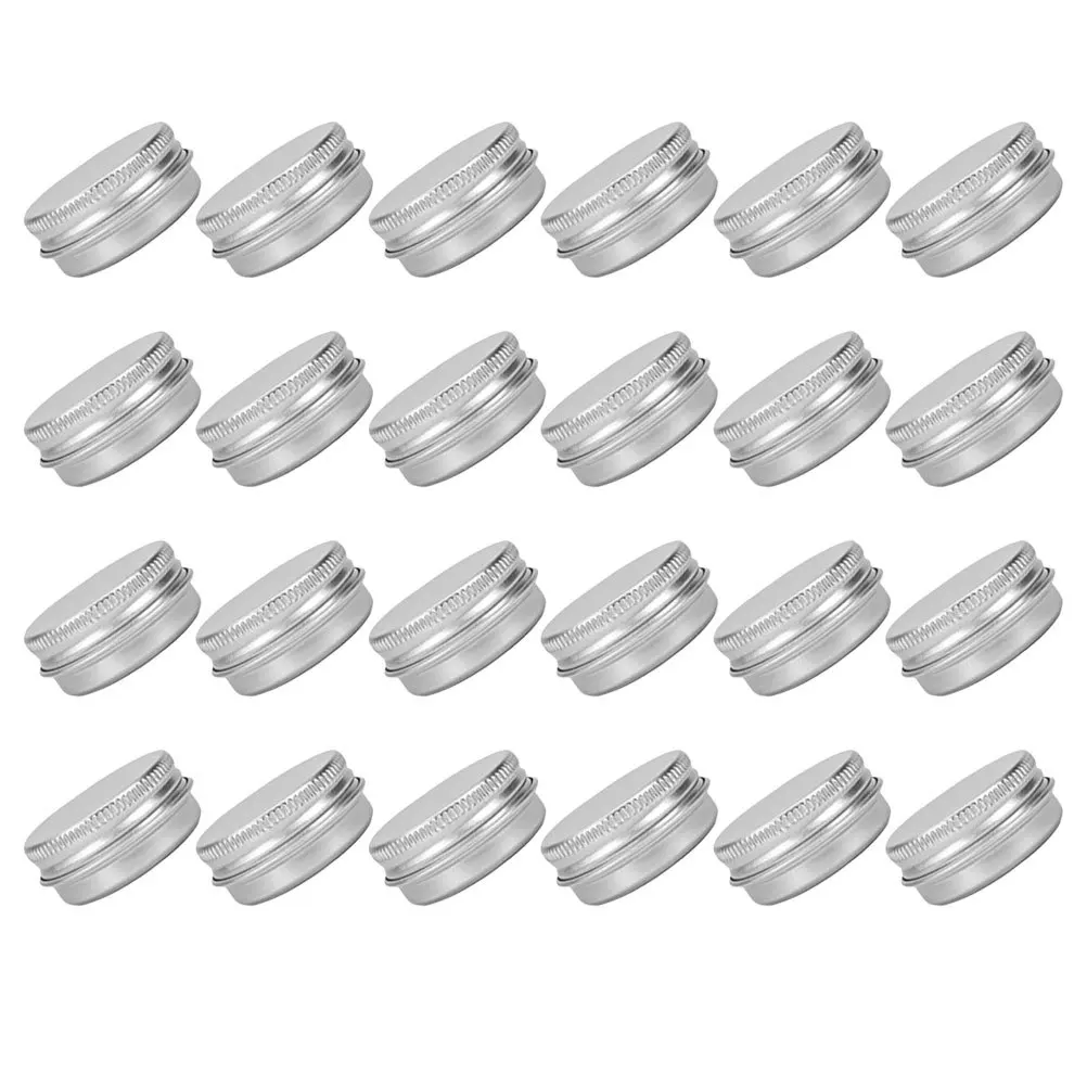 24pcs Aluminum Tin Cans Compact Makeup Cream Container For Travel Camping Jewelry Storage Small Metal Round Tins Empty Cosmetics 
24pcs Aluminum Tin Cans Compact Makeup Cream Container For Travel Camping Jewelry Storage Small Metal Round Tins Empty Cosmetics
