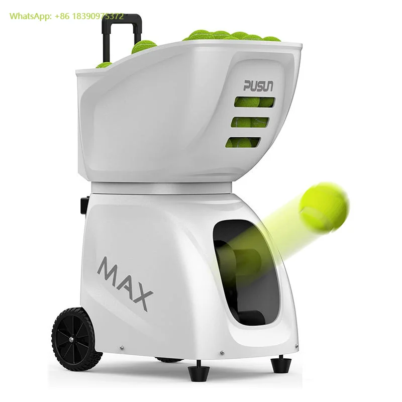 Popular Models AI Automatic Tennis Ball Machine Launcher PUSUN Tennis Machine Tennis Launcher with APP Remote Control