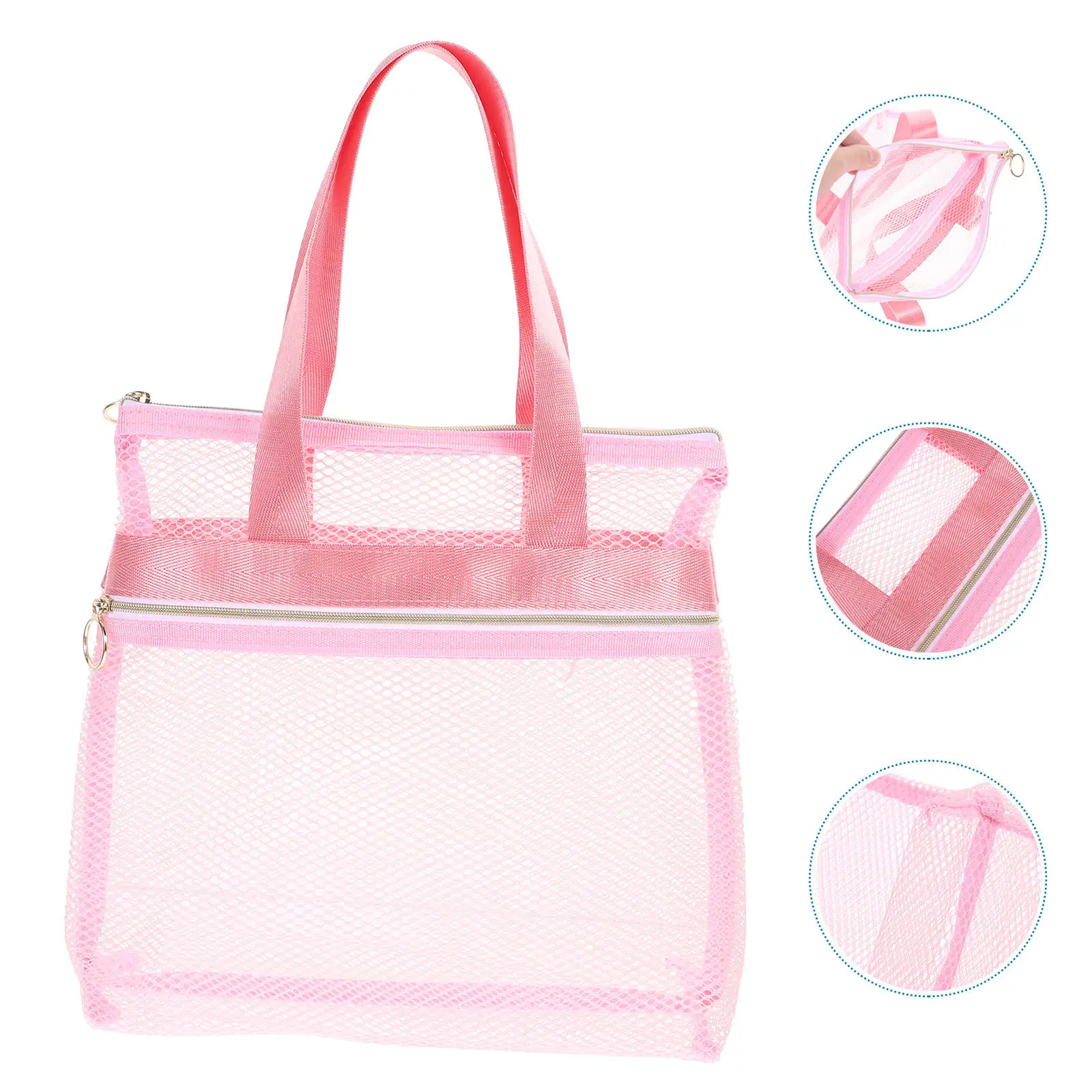 Travel Toiletry Bag Mesh Beach Tote For Kids Outdoor Swimming Storage Organizer Portable Makeup Pouch
Travel Toiletry Bag Mesh Beach Tote For Kids Outdoor Swimming Storage Organizer Portable Makeup Pouch