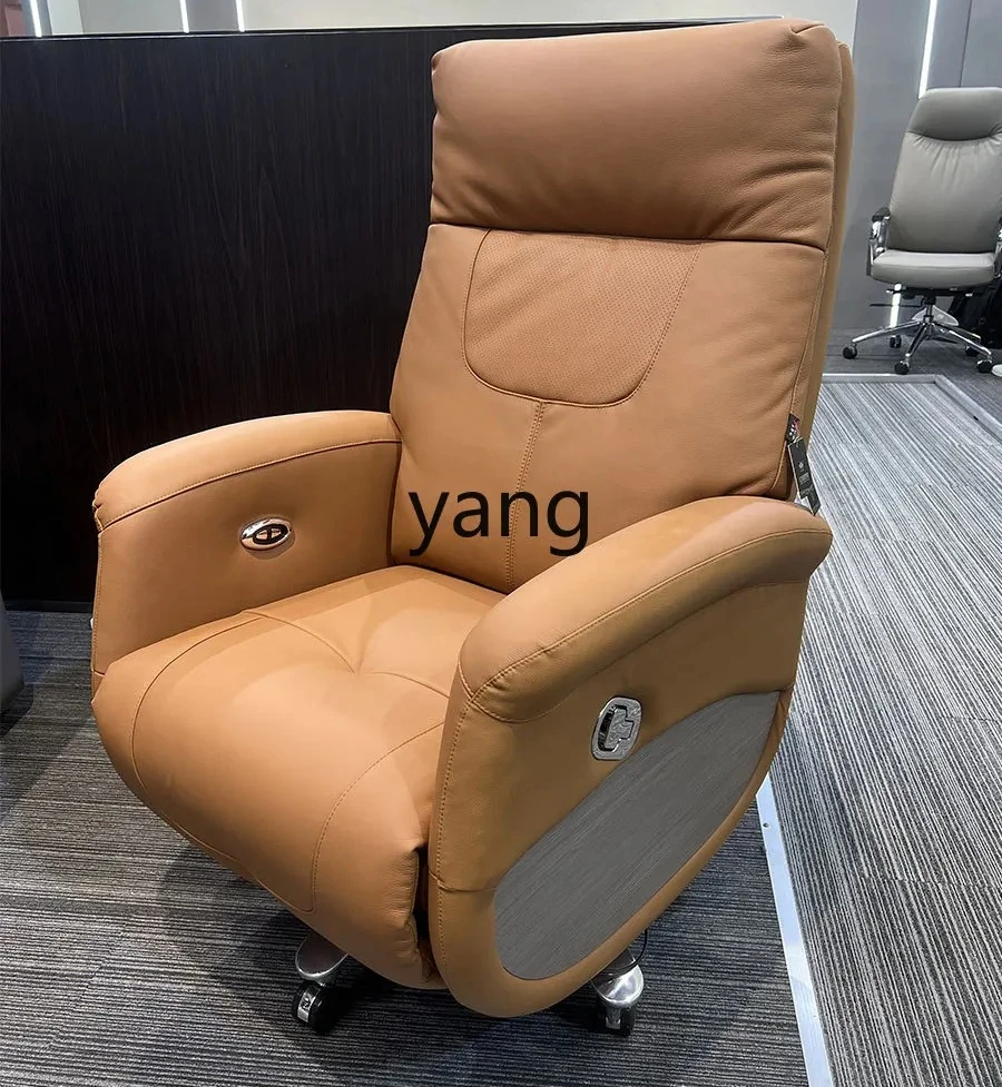 LTT Electric Reclining Authentic Leather Comfortable-Seat Office Home Computer Business Lunch Break Chair
LTT Electric Reclining Authentic Leather Comfortable-Seat Office Home Computer Business Lunch Break Chair