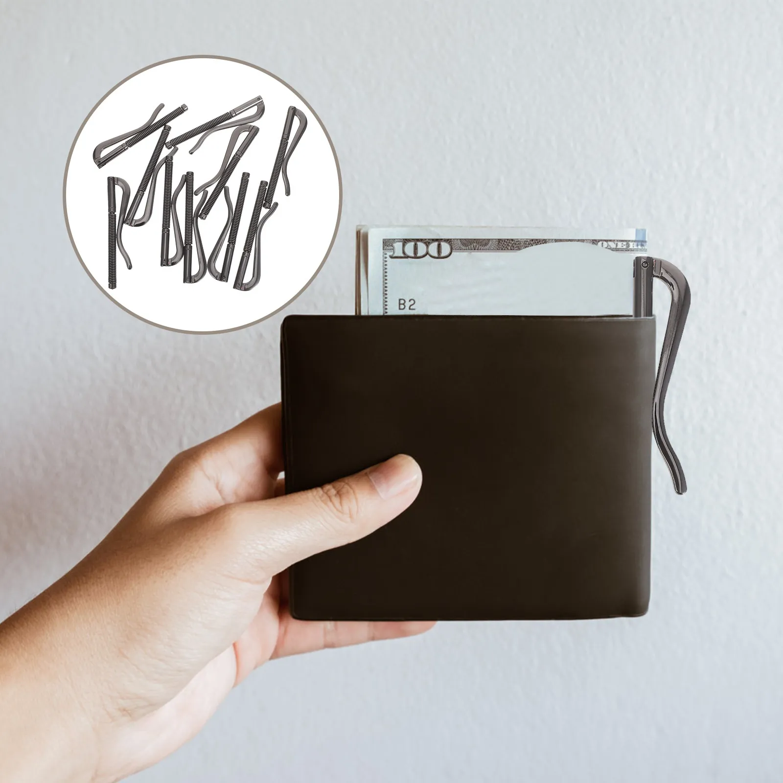 10Pcs Wallet Spring Clip Minimalist Metal Money Clip Slim Credit Card Holder Strong Clamp for Travel Business Meetings Modern
10Pcs Wallet Spring Clip Minimalist Metal Money Clip Slim Credit Card Holder Strong Clamp for Travel Business Meetings Modern