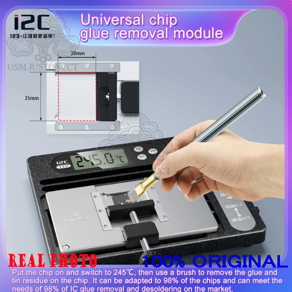 Pre Heating Station For iPhone X-16Pro Max, Motherboard Layered Desoldering Platform, Android CPU Chip Degumming, I2C, T18, PCB
Pre Heating Station For iPhone X-16Pro Max, Motherboard Layered Desoldering Platform, Android CPU Chip Degumming, I2C, T18, PCB