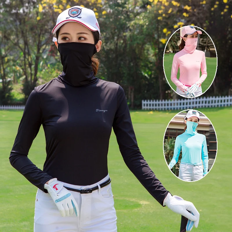 Женские тонкие футболки для гольфа TTYGJ из ледяного шелка с длинным рукавом, охлаждающие, с защитой от солнца, с маской, эластичные, спортивные, с защитой от УФ-излучения, размеры S-XXL
Женские тонкие футболки для гольфа TTYGJ из ледяного шелка с длинным рукавом, охлаждающие, с защитой от солнца, с маской, эластичные, спортивные, с защитой от УФ-излучения, размеры S-XXL