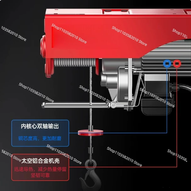 Wireless Remote Micro Electric Hoist Winch, 220V Multifunctional Lifting Crane for Home Workshop
Wireless Remote Micro Electric Hoist Winch, 220V Multifunctional Lifting Crane for Home Workshop