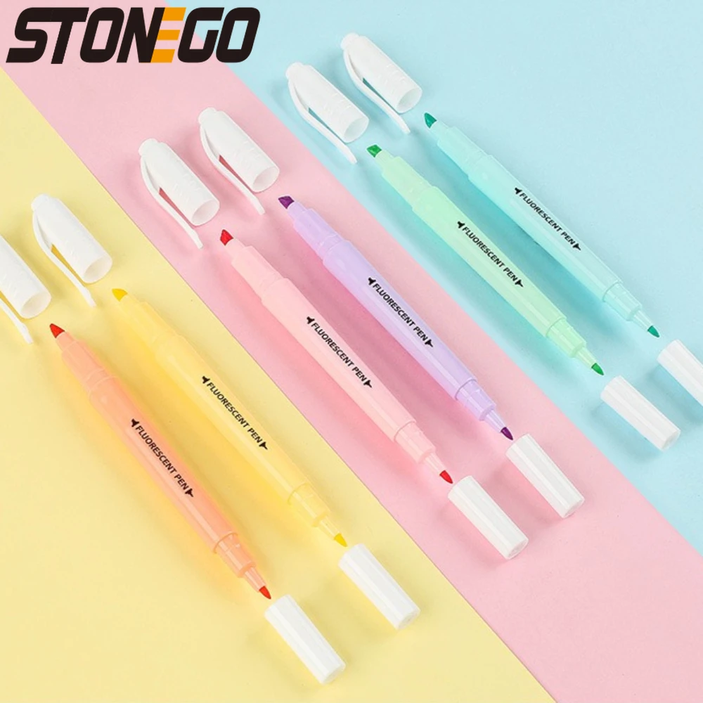 6PCS Cute Candy Color Highlighter Pens Double Headed Fluorescent Marker Pens for Office School Supplies
6PCS Cute Candy Color Highlighter Pens Double Headed Fluorescent Marker Pens for Office School Supplies
