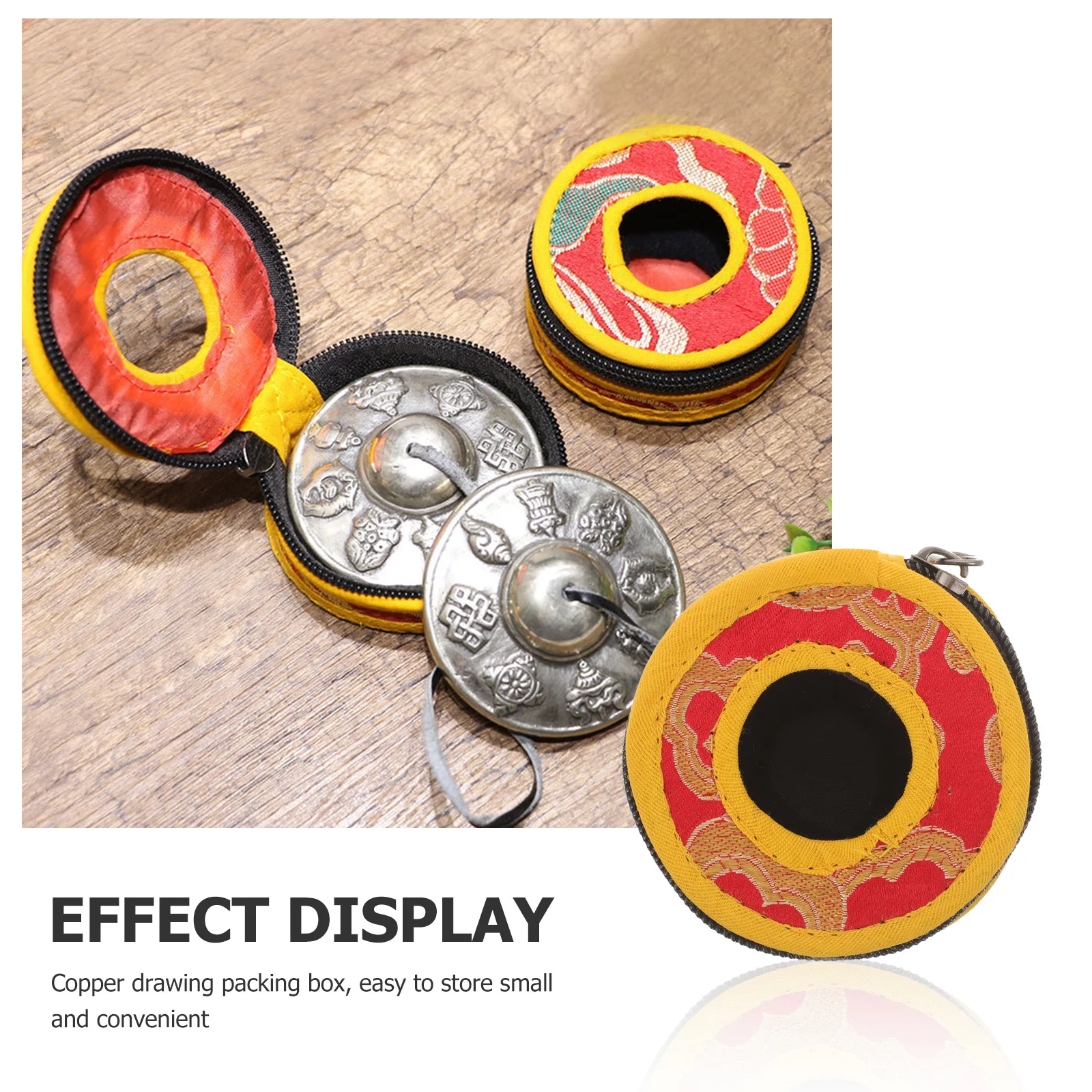 Finger Cymbals Bag Handmade Embroidery Durable Cloth Perfect Fit For Tingsha Bell Zipper Pouch Holder Case Instrument 
Finger Cymbals Bag Handmade Embroidery Durable Cloth Perfect Fit For Tingsha Bell Zipper Pouch Holder Case Instrument