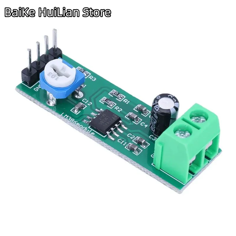 LM386 Audio Amplifier Module 200 Times Gain Digital Mono Amplifier Module 10K Adjustable Electronic Components
LM386 Audio Amplifier Module 200 Times Gain Digital Mono Amplifier Module 10K Adjustable Electronic Components