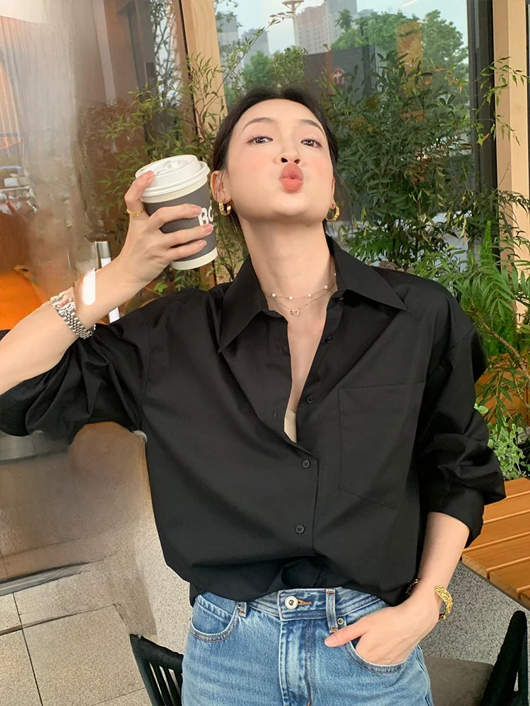 Fol Else Lightweight Cotton irt Long Sve Women's Faion Versatile Top Early Spring Favorite Breathable Busin Wear
Fol Else Lightweight Cotton irt Long Sve Women's Faion Versatile Top Early Spring Favorite Breathable Busin Wear