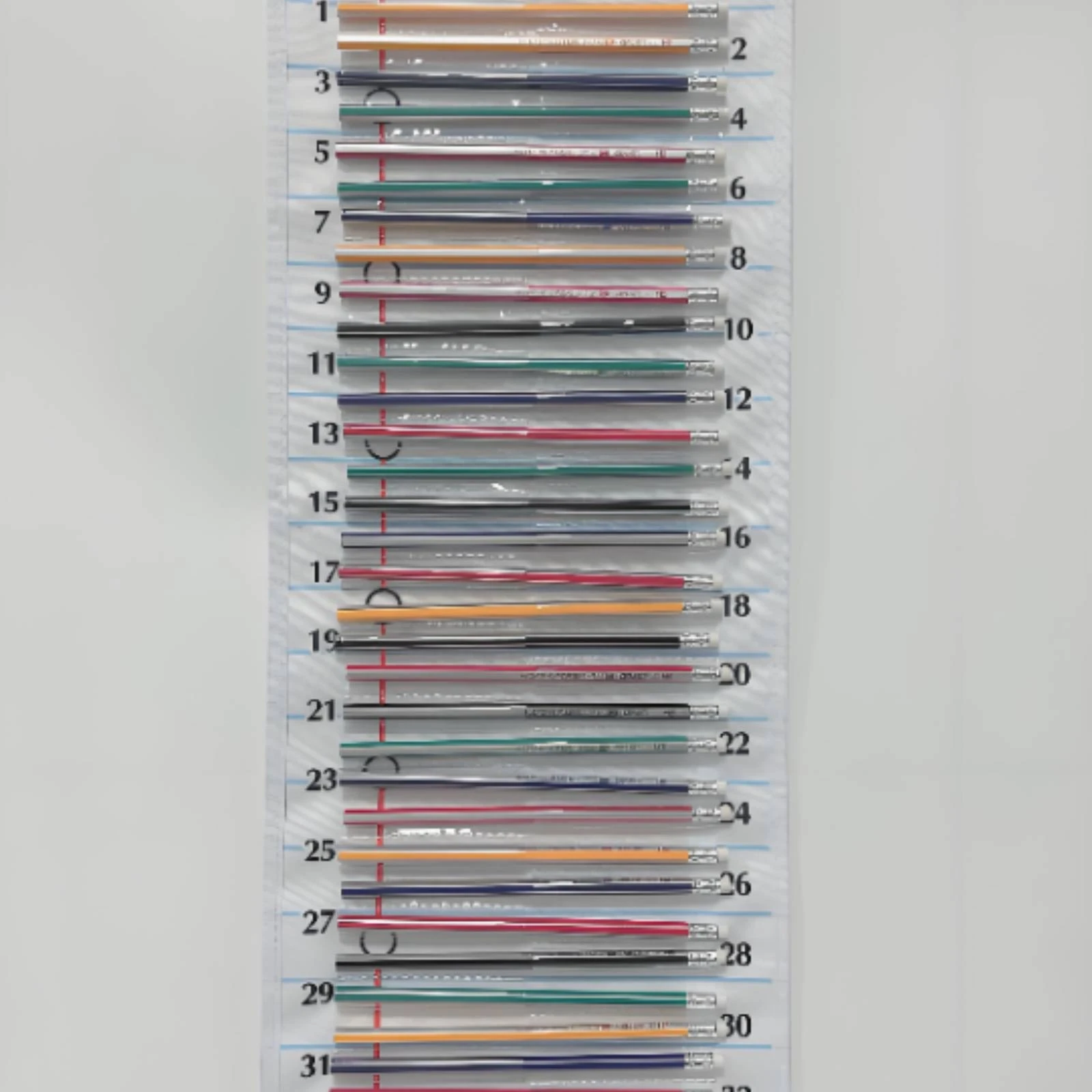 Numbered Writing Implement Pocket Chart Transparent Pockets Wall Hanging Writing Implement Organizer White Nylon Metal Grommets
Numbered Writing Implement Pocket Chart Transparent Pockets Wall Hanging Writing Implement Organizer White Nylon Metal Grommets