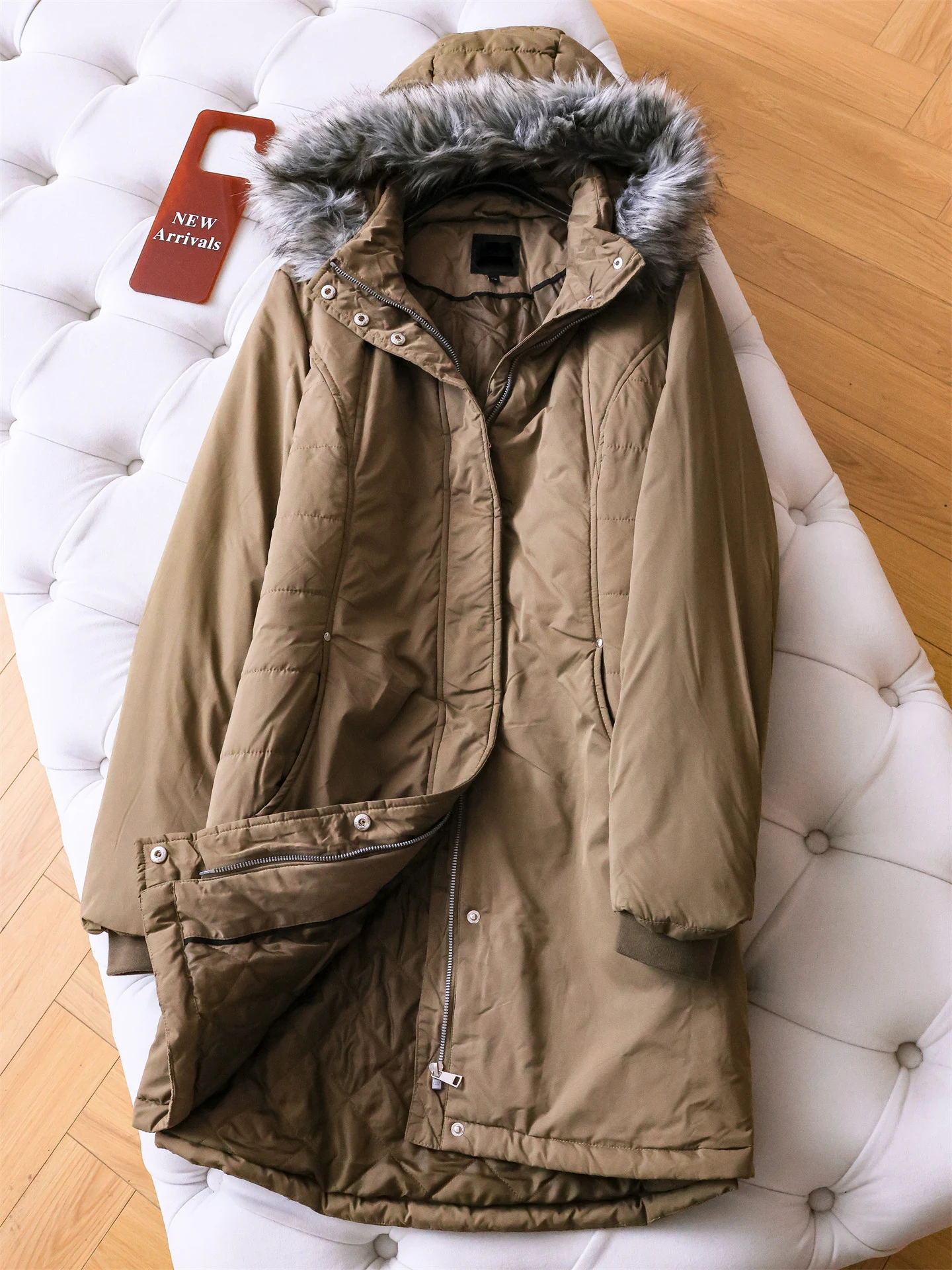 Warmth Thickened Detachable Fur Collar Loose Fit Long Coat Women Cotton Jacket Pure Color Hooded Outerwear Windproof Q372
Warmth Thickened Detachable Fur Collar Loose Fit Long Coat Women Cotton Jacket Pure Color Hooded Outerwear Windproof Q372