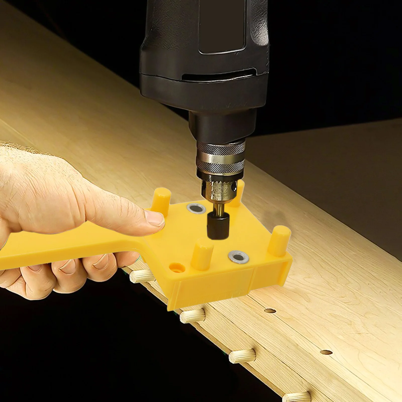 Adjustable Drill Locator Centering Doweling Jig Compatible With 8mm Drill Bits Easy Installation And Use 190*70mm
Adjustable Drill Locator Centering Doweling Jig Compatible With 8mm Drill Bits Easy Installation And Use 190*70mm