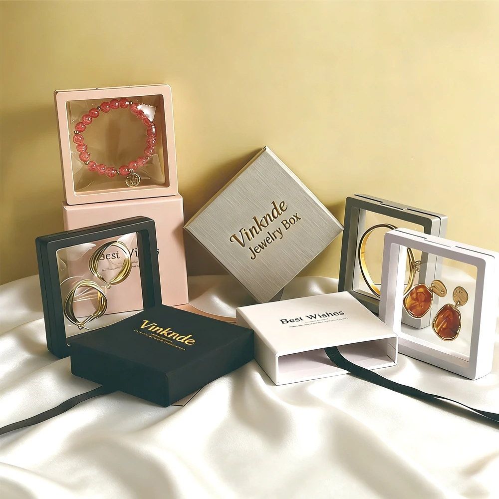 10pcs Custom Logo High-End Transparent PE Film Plastic Jewelry Display Case Paper Drawer Box Packaging For Earrings Bracelet Oil
10pcs Custom Logo High-End Transparent PE Film Plastic Jewelry Display Case Paper Drawer Box Packaging For Earrings Bracelet Oil