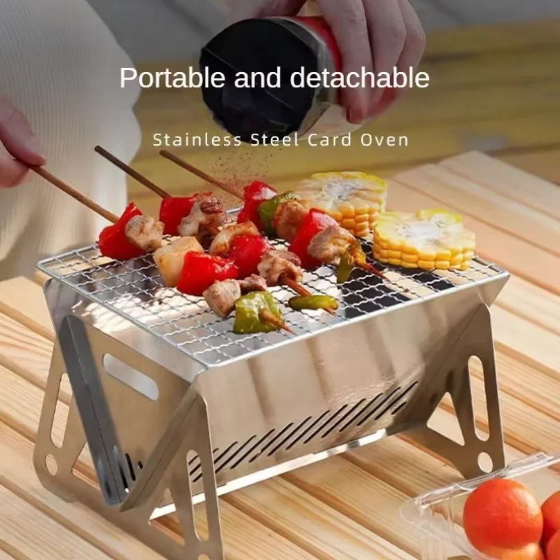 Portable Folding Barbecue Grill Heating Stoves Multifunction Camping BBQ Grill Rack Net Firewood Stove Stainless steel BBQ Grill
Portable Folding Barbecue Grill Heating Stoves Multifunction Camping BBQ Grill Rack Net Firewood Stove Stainless steel BBQ Grill