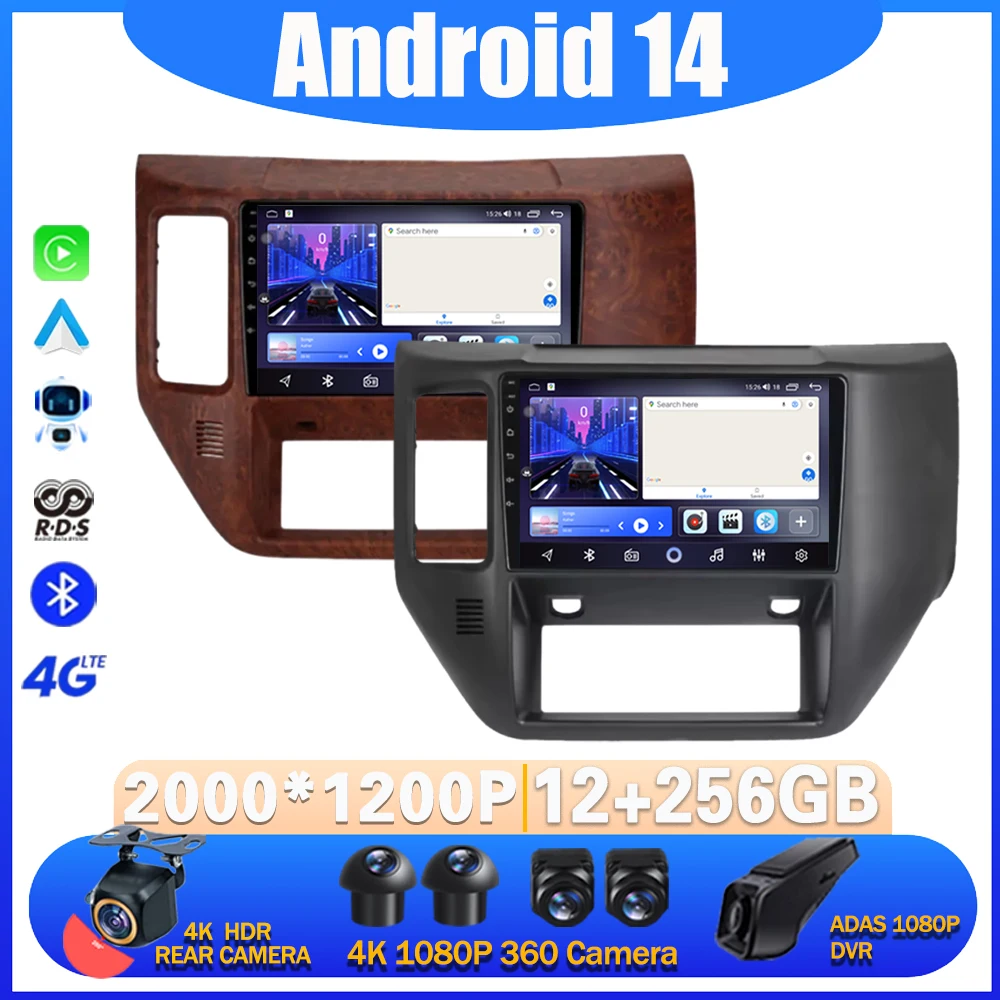 Android 14 Car Radio For Nissan Patrol V 5 Y61 LHD RHD 2004 - 2021 Multimidia Video Player Navigation Carplay Stereo Head Unit
Android 14 Car Radio For Nissan Patrol V 5 Y61 LHD RHD 2004 - 2021 Multimidia Video Player Navigation Carplay Stereo Head Unit
