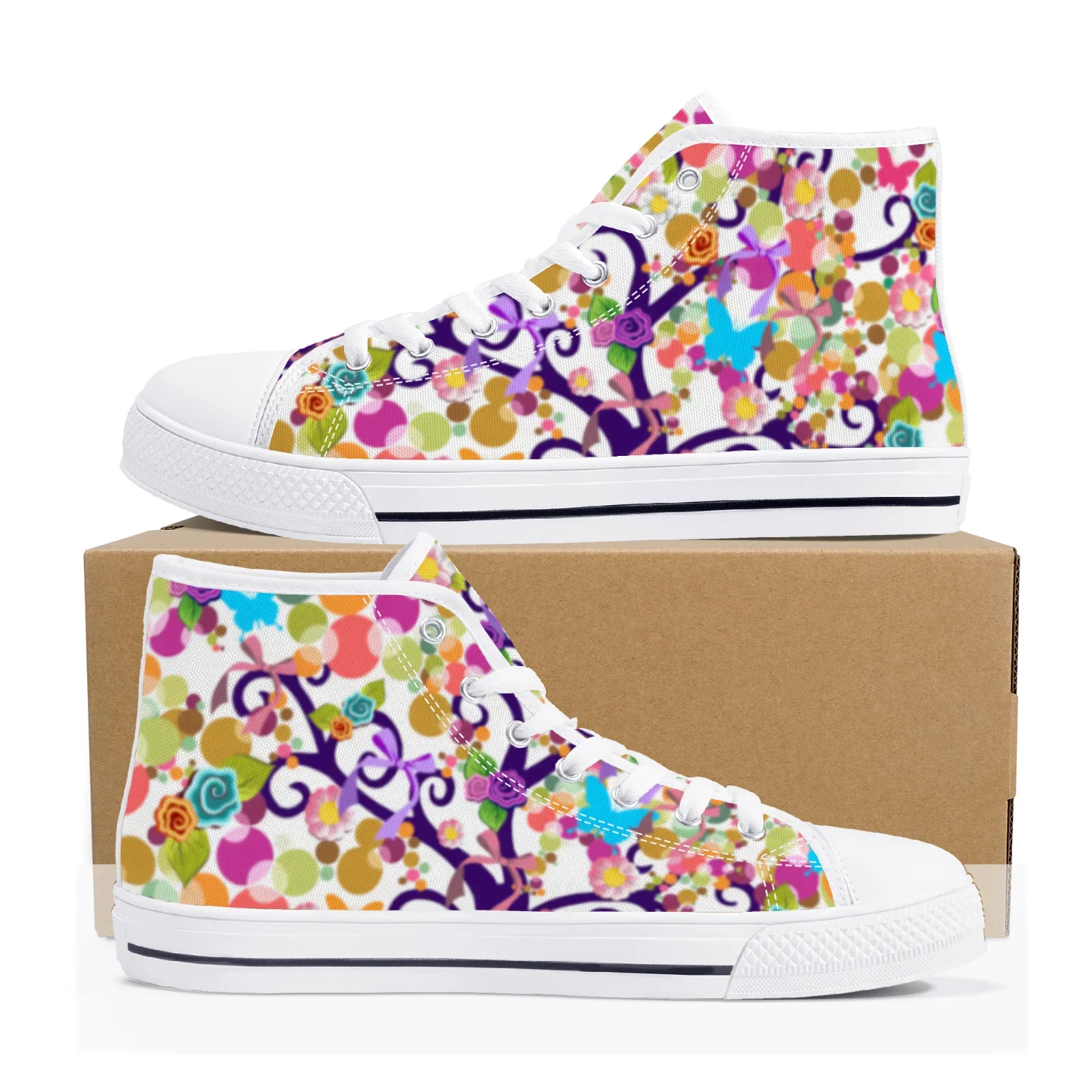 Colorful block print high-top canvas shoes flat sneakers lightweight casual shoes for men and women
Colorful block print high-top canvas shoes flat sneakers lightweight casual shoes for men and women