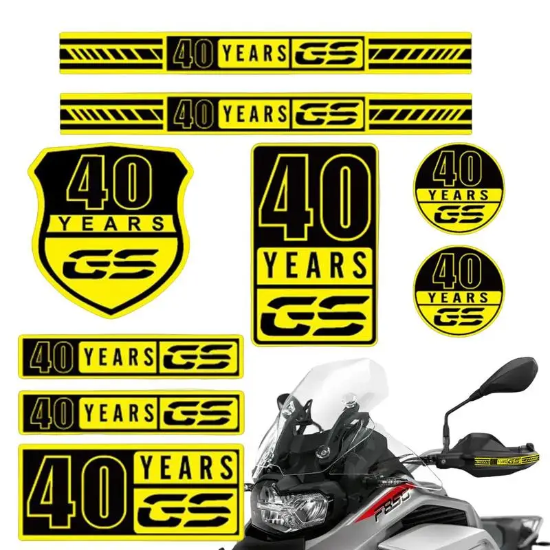 GS 40 Year Motorcycle Hand Guard Sticker waterproof and sunproof polyethylene GS Faring Shock Accessories Decal For F650 G310GS
GS 40 Year Motorcycle Hand Guard Sticker waterproof and sunproof polyethylene GS Faring Shock Accessories Decal For F650 G310GS
