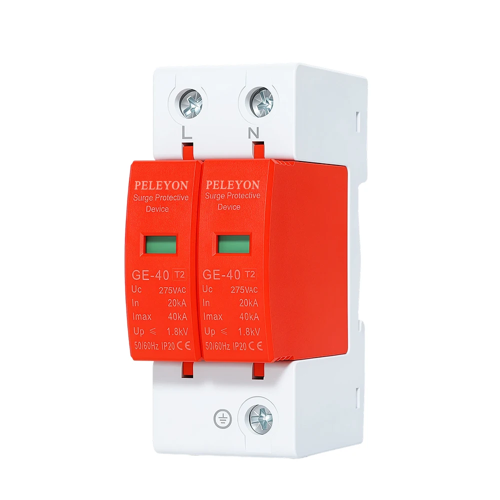 2P AC275V/AC385V 20KA~40KA 10KA~20KA Lightning Protector Surge Protective Device SPD Arrester with PE House Safety Electricity
2P AC275V/AC385V 20KA~40KA 10KA~20KA Lightning Protector Surge Protective Device SPD Arrester with PE House Safety Electricity