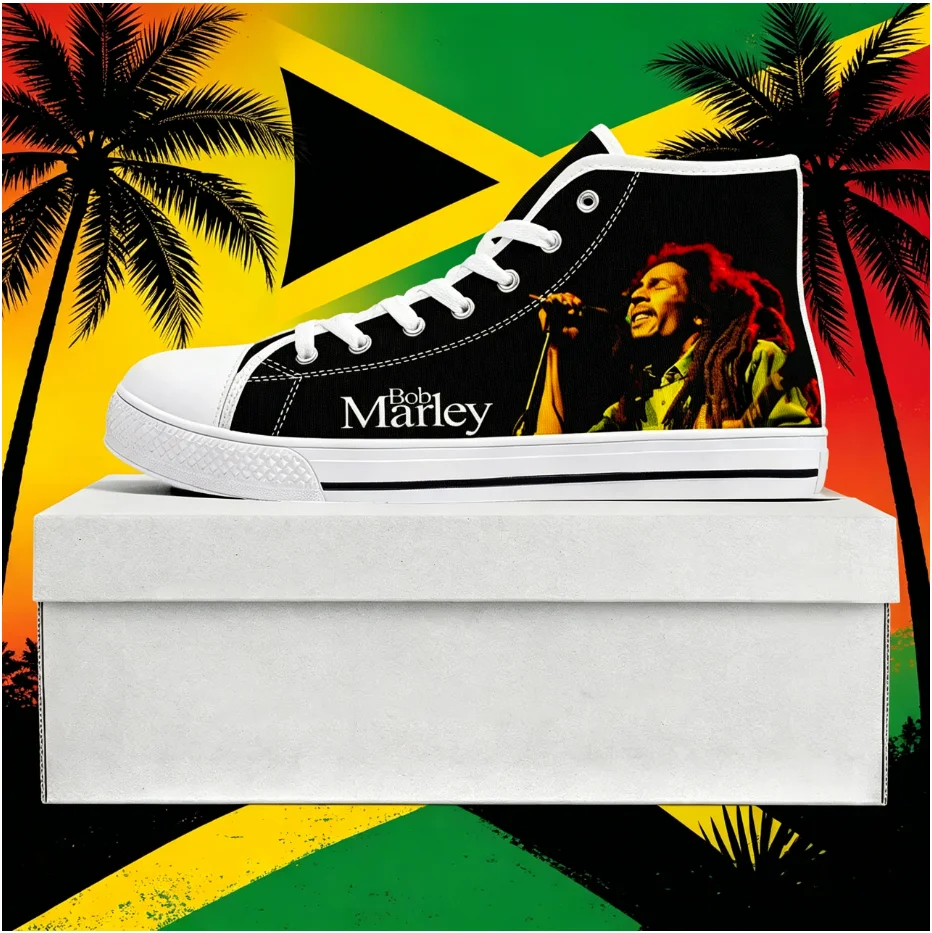Bob Marley Modern Street High Top Sneakers Minimal Bob Marley Print Flexible Sole Unisex All Match Shoes
Bob Marley Modern Street High Top Sneakers Minimal Bob Marley Print Flexible Sole Unisex All Match Shoes