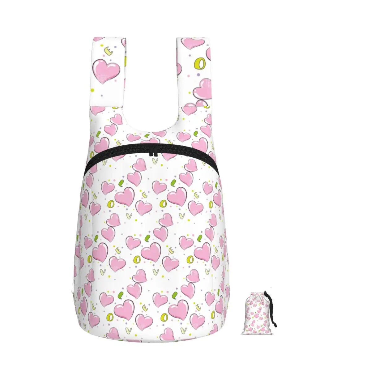 Love With Pink Heart Love And Dots Backpack Student Storage BookBag Kids School Bag Computer Shoulder Bags for Men Women
Love With Pink Heart Love And Dots Backpack Student Storage BookBag Kids School Bag Computer Shoulder Bags for Men Women
