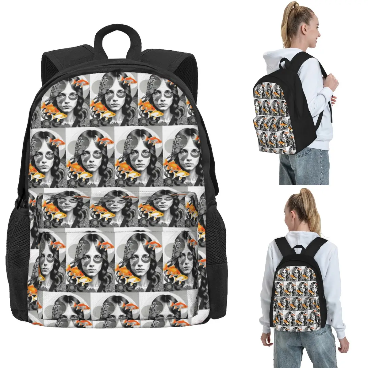 Girl Black And White Abstract Vintage Zentangle Art Backpack Hot Sale Daypack BookBag School Bag Shoulder Bags for Men Women
Girl Black And White Abstract Vintage Zentangle Art Backpack Hot Sale Daypack BookBag School Bag Shoulder Bags for Men Women