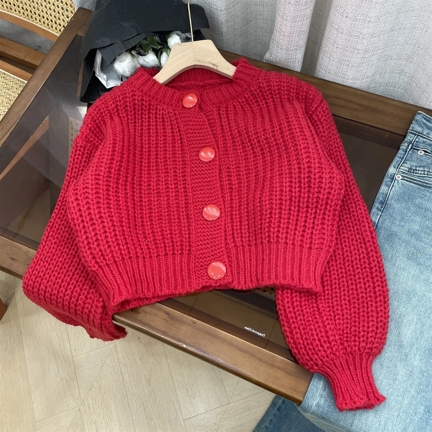 Women's Long Sleeve Knitted Cardigan Pure Color Warm Outerwear Winter 2026 Versatile Straight Cut Commute Style K4
Women's Long Sleeve Knitted Cardigan Pure Color Warm Outerwear Winter 2026 Versatile Straight Cut Commute Style K4