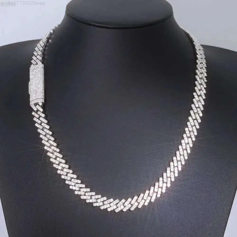 Wholesale 10mm Single Rows Fine Hip Hop Jewelry 925 Silver Iced Out Vvs Moissanite Pass Diamond Tester Cuban Link Chain
Wholesale 10mm Single Rows Fine Hip Hop Jewelry 925 Silver Iced Out Vvs Moissanite Pass Diamond Tester Cuban Link Chain
