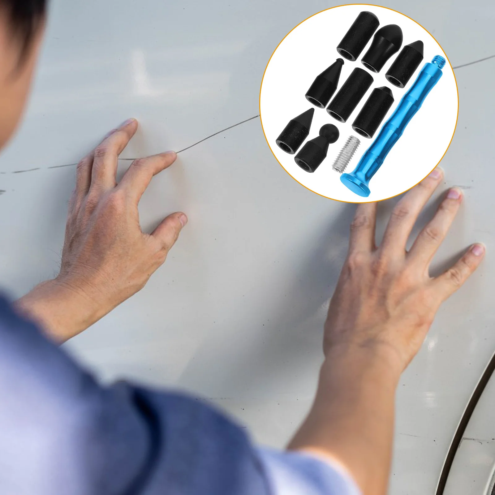 1Set Auto Surface Repair Tool High Hardness Dent Fix Tap Down Pen Compact Lightweight Kit Tap Down Pen Automotive Tools
1Set Auto Surface Repair Tool High Hardness Dent Fix Tap Down Pen Compact Lightweight Kit Tap Down Pen Automotive Tools