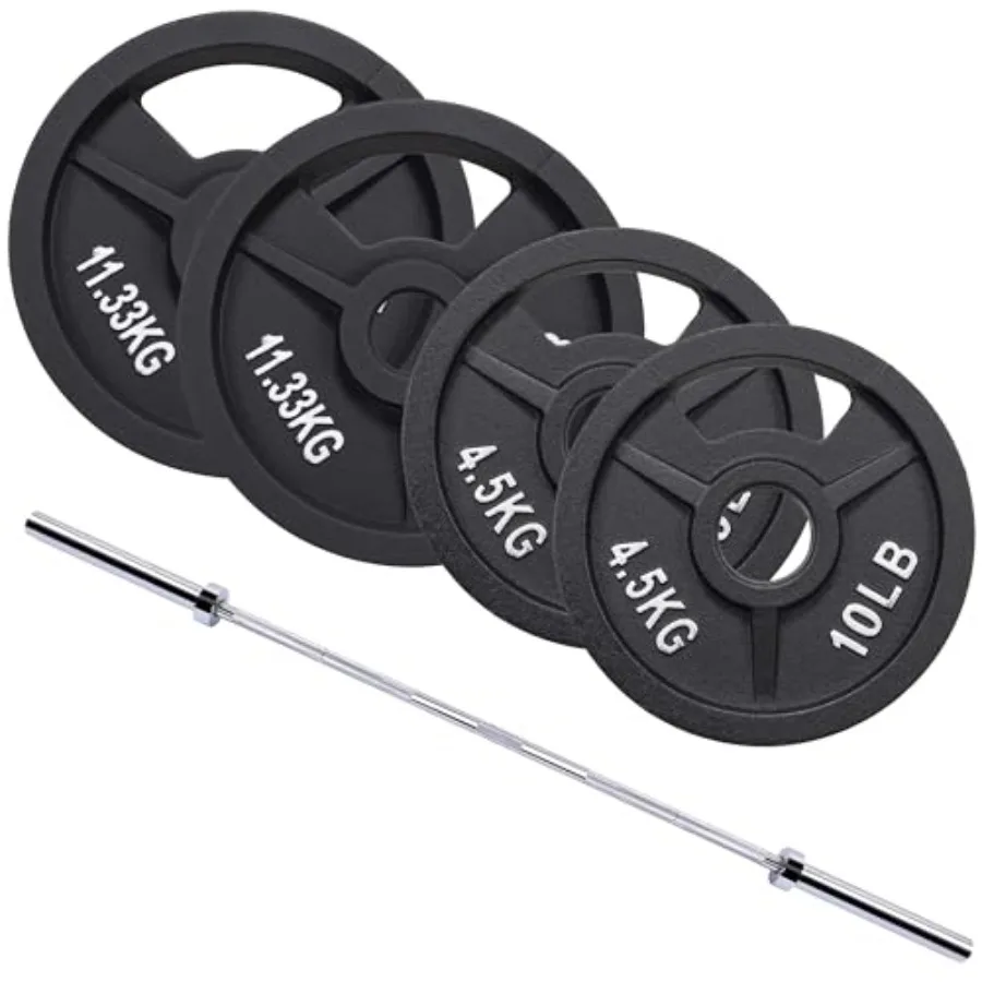 2-Inch Cast Iron Barbell Set Including Multiple LBS Weight Plates and 6FT Barbell Set Multiple
2-Inch Cast Iron Barbell Set Including Multiple LBS Weight Plates and 6FT Barbell Set Multiple