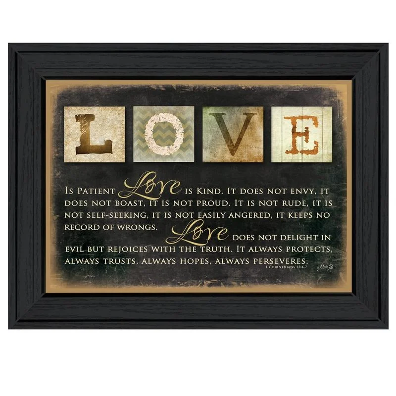 Love by Marla Rae Printed Wall Art Ready to Hang Framed Poster Black Frame
Love by Marla Rae Printed Wall Art Ready to Hang Framed Poster Black Frame
