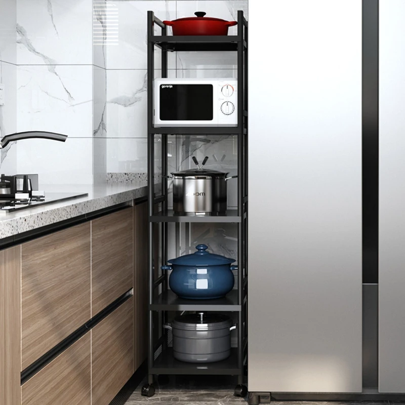 High-end kitchen floor-to-ceiling crevice rack, multi-layer stainless steel multi-functional narrow pot shelf
High-end kitchen floor-to-ceiling crevice rack, multi-layer stainless steel multi-functional narrow pot shelf