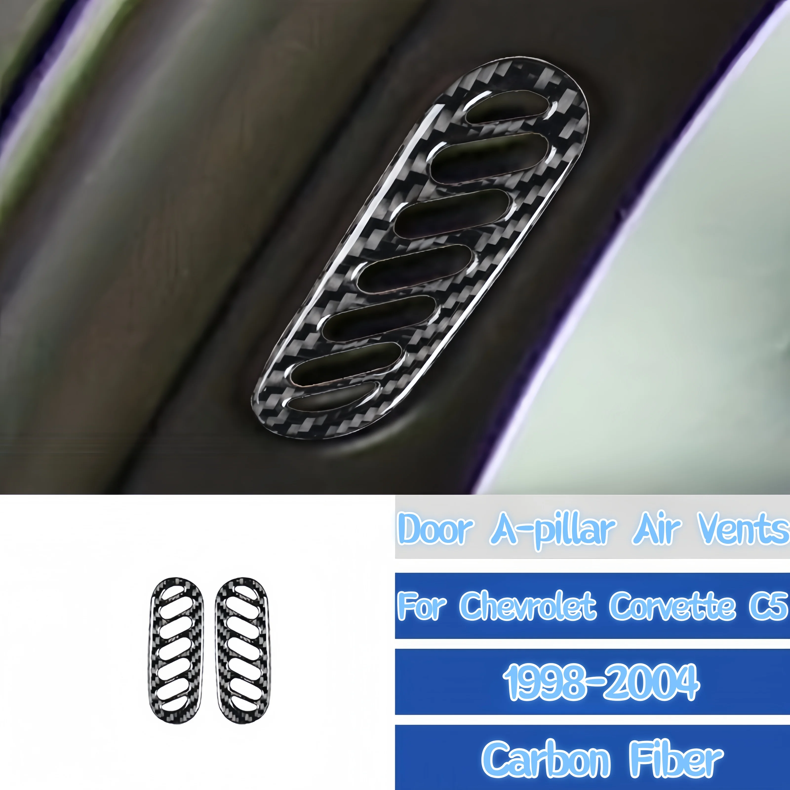 For Chevrolet Corvette C5 1998-2004 Accessories Carbon Fiber Interior Car Door A-Pillar Air Vents Frame Trim Cover Decor Sticker
For Chevrolet Corvette C5 1998-2004 Accessories Carbon Fiber Interior Car Door A-Pillar Air Vents Frame Trim Cover Decor Sticker