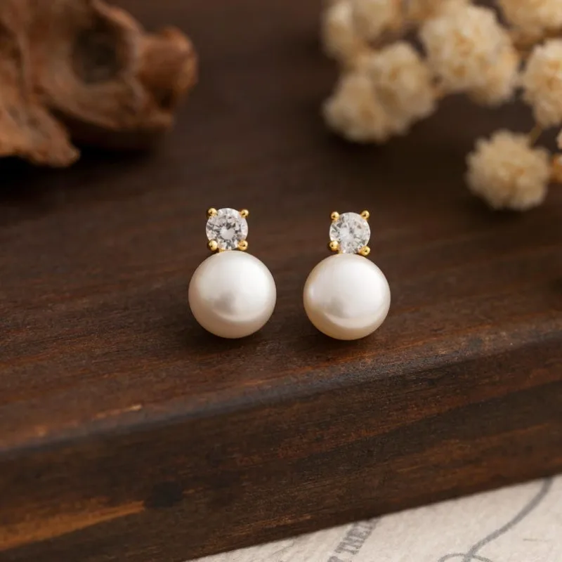 Dainashi Natural Freshwater Pearl Stud Earrings for Women Dainty Crystal Pearl Earrings Jewelry Gift 2025 New Arrivals
Dainashi Natural Freshwater Pearl Stud Earrings for Women Dainty Crystal Pearl Earrings Jewelry Gift 2025 New Arrivals