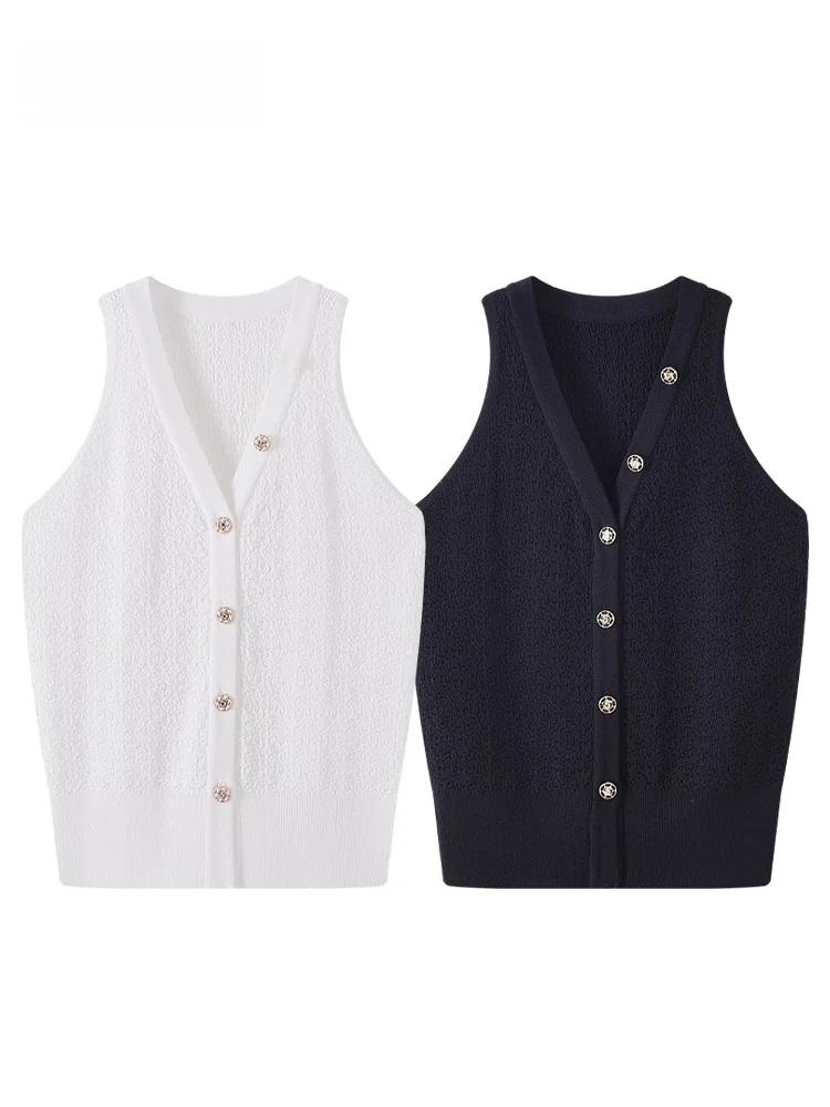 JZZDEMM Knitted Slim Fit Summer Vest Women's Faion Texture Decorative Button Commute Sle Light Weight Single Button Closure
JZZDEMM Knitted Slim Fit Summer Vest Women's Faion Texture Decorative Button Commute Sle Light Weight Single Button Closure
