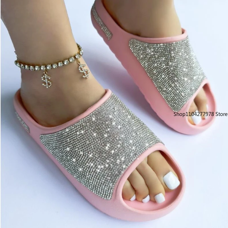 2025 Women's/men New Women's Shoes with Diamond Face Thin Flash Thick Bottom Slippers Sandals Outdoor Beach Slippers 36-45
2025 Women's/men New Women's Shoes with Diamond Face Thin Flash Thick Bottom Slippers Sandals Outdoor Beach Slippers 36-45