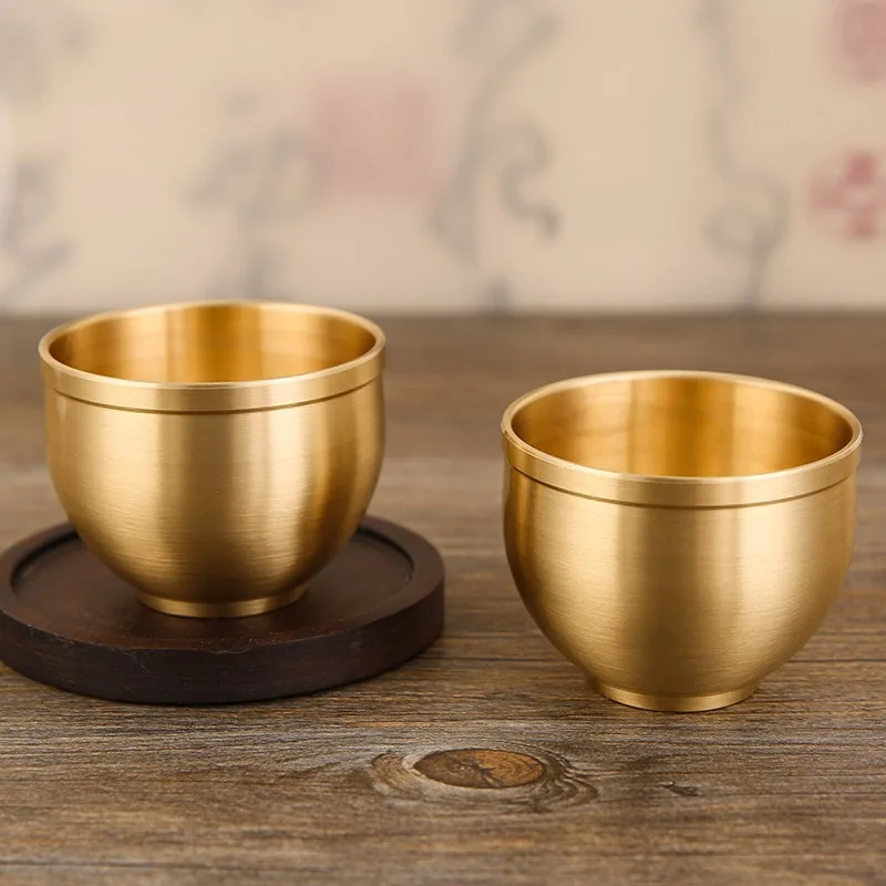 4pcs Water Cups High-color Value of Pure Copper Small Wine Cups All Brass Traditional High-end Household Tea Cups Water Cups
4pcs Water Cups High-color Value of Pure Copper Small Wine Cups All Brass Traditional High-end Household Tea Cups Water Cups