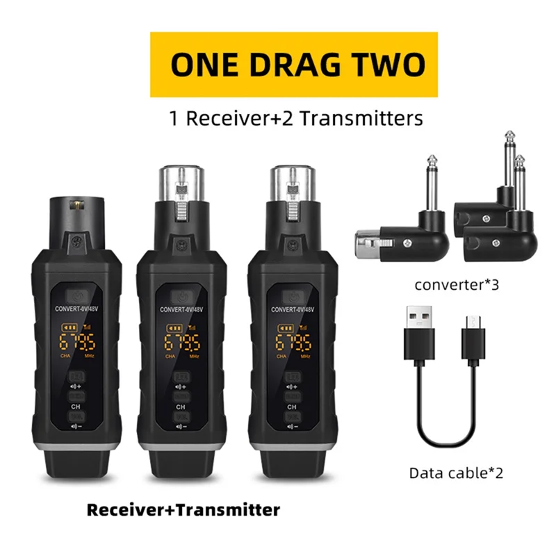 -A99Z UHF Professional Microphone Wireless Converter XLR Transmitter Receiver For Dynamic Microphone Guitar Audio Mixer
-A99Z UHF Professional Microphone Wireless Converter XLR Transmitter Receiver For Dynamic Microphone Guitar Audio Mixer