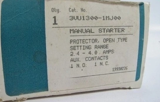 Brand New 3VU1300-1MJ00 contactor switch Fast delivery
Brand New 3VU1300-1MJ00 contactor switch Fast delivery