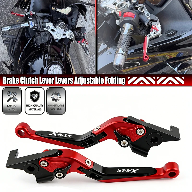 For Yamaha XMAX 300 250 125 400 2015-2022 xmax300 Clutch Brake Lever Set Adjustable Folding Handle Levers Motorcycle Accessories
For Yamaha XMAX 300 250 125 400 2015-2022 xmax300 Clutch Brake Lever Set Adjustable Folding Handle Levers Motorcycle Accessories