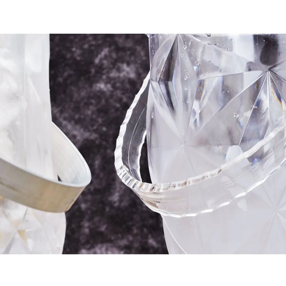 Ice Bucket Diamond Container for Bar Round with Tongs Acrylic Beer Buckets Portable
Ice Bucket Diamond Container for Bar Round with Tongs Acrylic Beer Buckets Portable