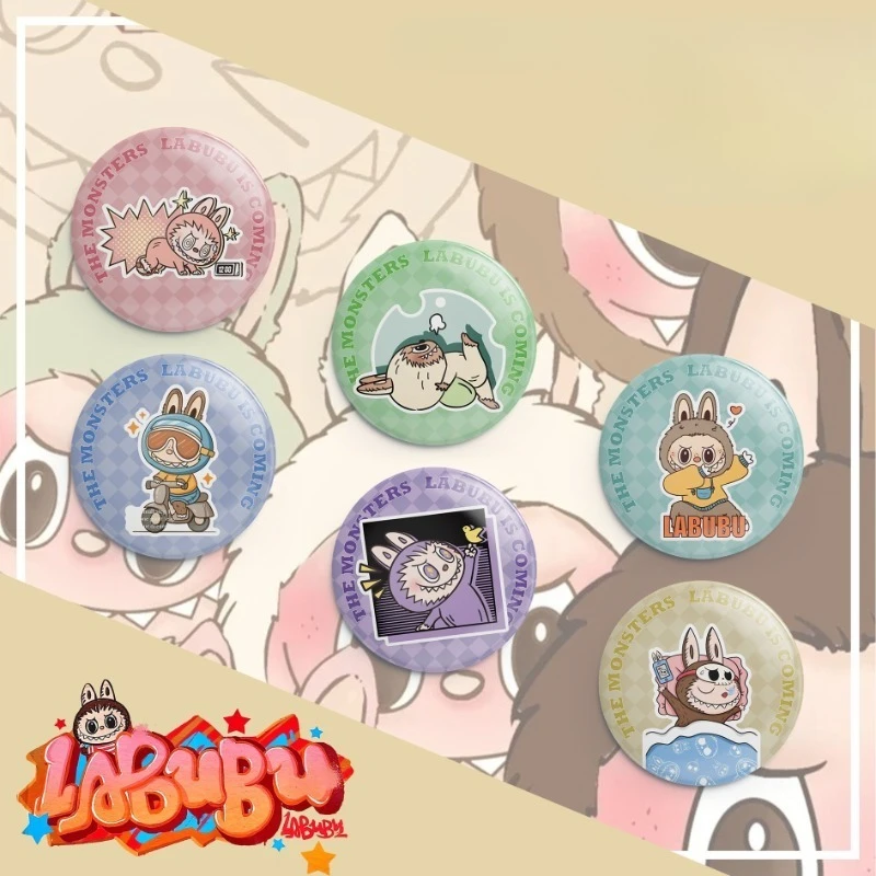 6pcs/set Labubu Cartoon Badge Pin Anime Peripheral Metal Enamel Badge Cute Brooch Clothes Decoration Children Gifts Toys
6pcs/set Labubu Cartoon Badge Pin Anime Peripheral Metal Enamel Badge Cute Brooch Clothes Decoration Children Gifts Toys