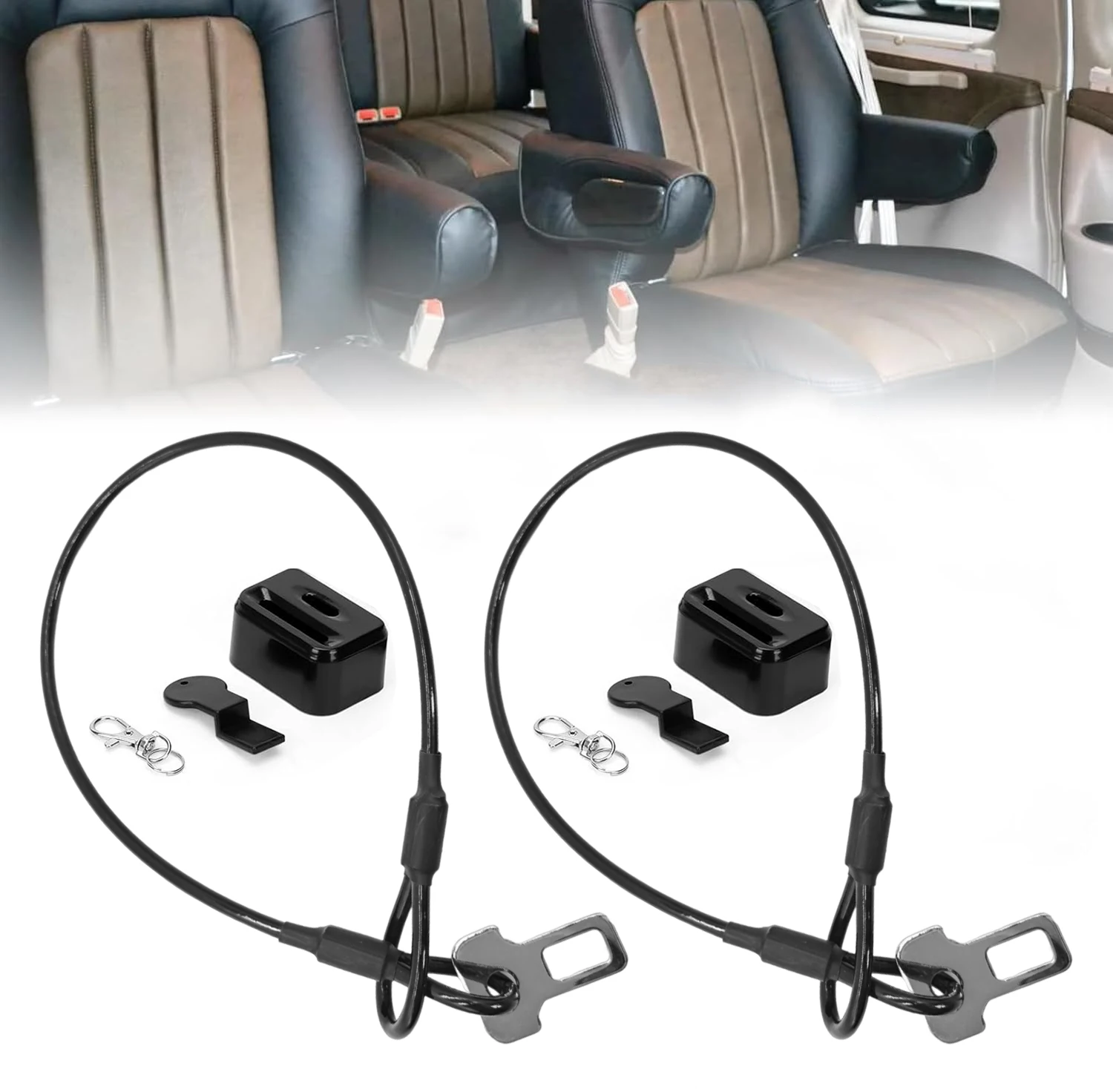 2 Pack Safety Rope Seat Belt Latch Security Door Straps-Locks of Using The Seatbelt Anchor for Motorhome Cab for Rv Accessories
2 Pack Safety Rope Seat Belt Latch Security Door Straps-Locks of Using The Seatbelt Anchor for Motorhome Cab for Rv Accessories