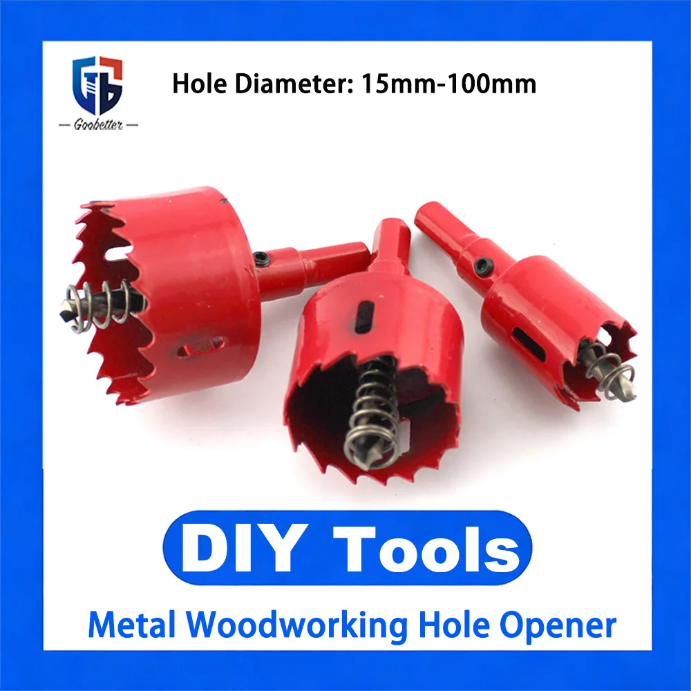 Multi-Functional Metal Hole Saw Cutter 15-100mm Drill Bit for Wood PVC Plastic Board Reaming Round Hole Drilling DIY Hand Tools
Multi-Functional Metal Hole Saw Cutter 15-100mm Drill Bit for Wood PVC Plastic Board Reaming Round Hole Drilling DIY Hand Tools
