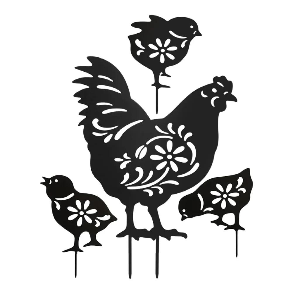 4 Pcs Garden Chicken Decoration Animal Stake Artificial The Sign Acrylic Outdoor Metal
4 Pcs Garden Chicken Decoration Animal Stake Artificial The Sign Acrylic Outdoor Metal