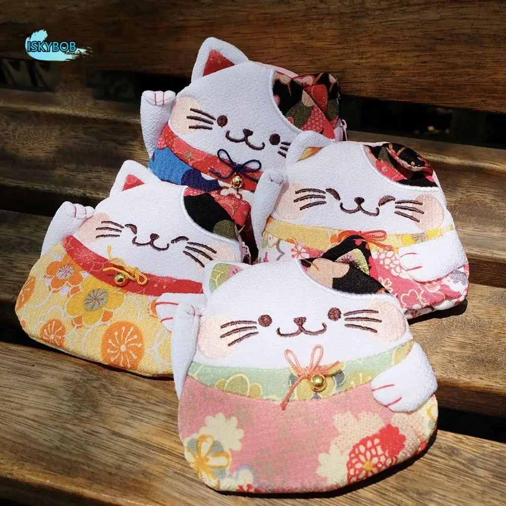 Casual Japanese Style Maneki Neko Coin Purse Zipper Flower Printing Lucky Cat Clutch Bag Wallets Storage Bag Card Holder Men
Casual Japanese Style Maneki Neko Coin Purse Zipper Flower Printing Lucky Cat Clutch Bag Wallets Storage Bag Card Holder Men