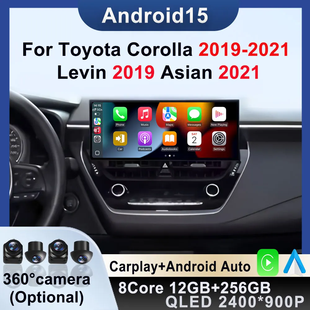 12.3 inch Android 15 Wireless Bluetooth Carplay For Toyota Corolla 2019-2021 Levin 2019 Asian 2021 GPS Car Radio 4G Touch Screen
12.3 inch Android 15 Wireless Bluetooth Carplay For Toyota Corolla 2019-2021 Levin 2019 Asian 2021 GPS Car Radio 4G Touch Screen