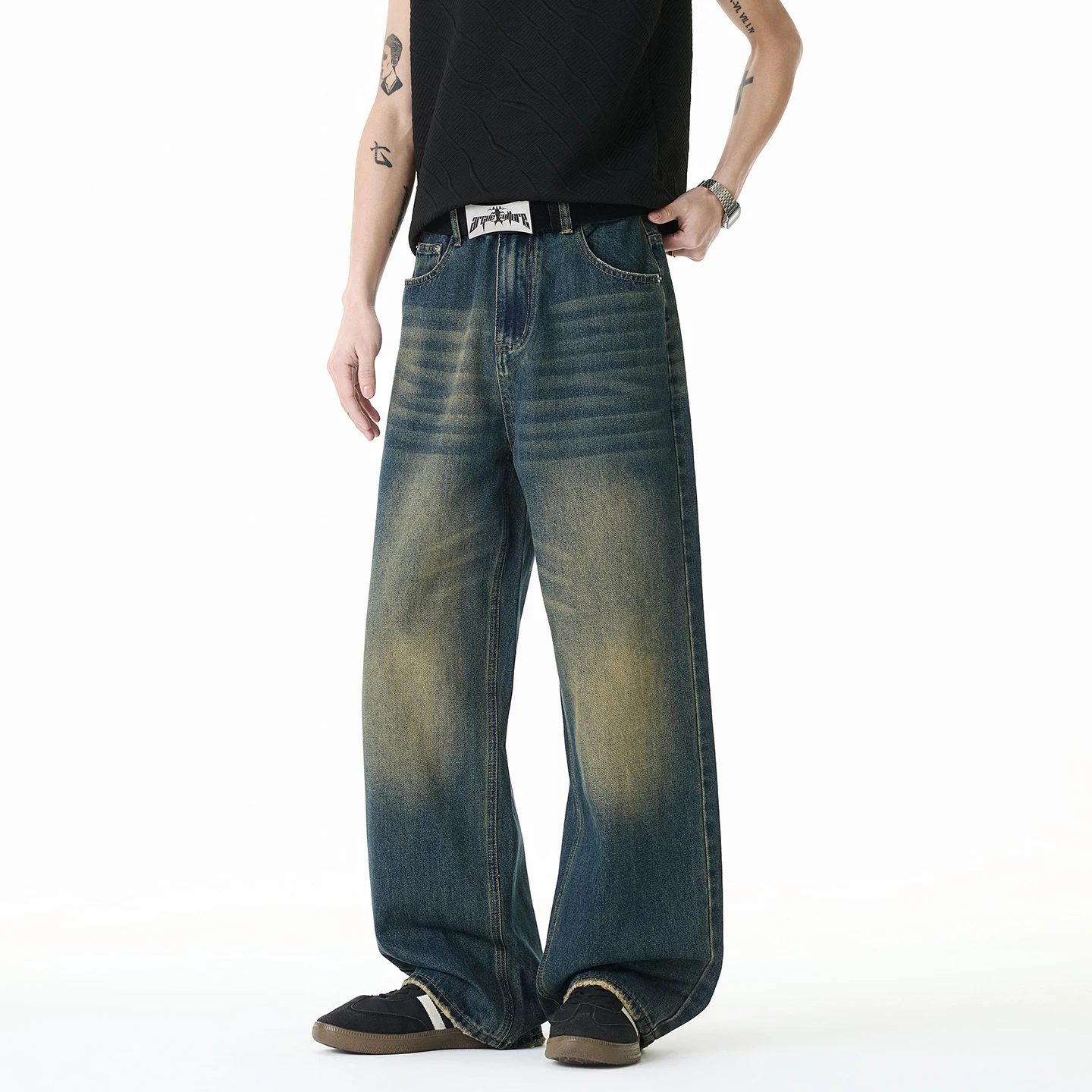 2026 New American Washed Distressed Blue Jeans High Street Trendy Brand Loose Straight Denim Wide Leg Pants Wearable Men Women
2026 New American Washed Distressed Blue Jeans High Street Trendy Brand Loose Straight Denim Wide Leg Pants Wearable Men Women
